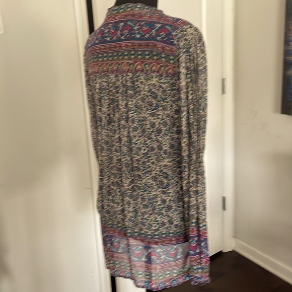 Lucky Brand Top Women Size S Multicolored Lightweight Slightly Sheer - Picture 8 of 13